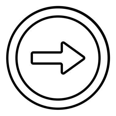 ok yazarı çizgi simgesi, basit siyah ve beyaz vektör illüstrasyonu