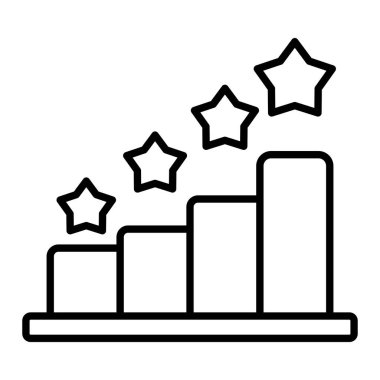 Sıralama Simgesi, Basit Siyah ve Beyaz Vektör İllüstrasyonu