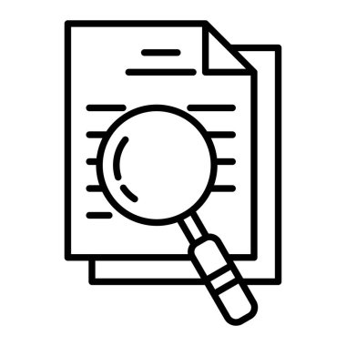 Simge Ara, Basit Siyah ve Beyaz Vektör İllüstrasyonu