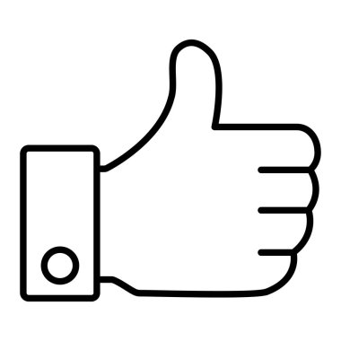 Simge gibi, Basit Siyah ve Beyaz Vektör İllüstrasyonu