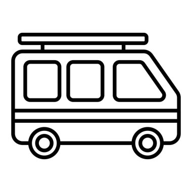 Van Simgesi, Basit Siyah ve Beyaz Vektör İllüstrasyonu