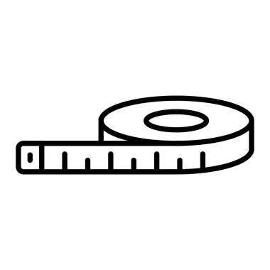 Teyp Simgesi, Basit Siyah ve Beyaz Vektör İllüstrasyonu