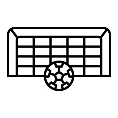 Hedef Simgesi, Basit Siyah ve Beyaz Vektör İllüstrasyonu