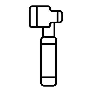 Kapsam Simgesi, Basit Siyah ve Beyaz Vektör İllüstrasyonu