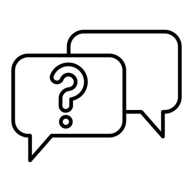 Simge, Basit Siyah ve Beyaz Vektör İllüstrasyonuComment