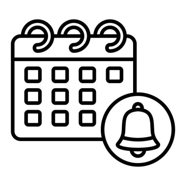 Simge, Basit Siyah ve Beyaz Vektör İllüstrasyonunu Anımsatıyor