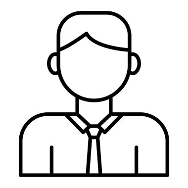 Kullanıcı Simgesi, Basit Siyah ve Beyaz Vektör İllüstrasyonu