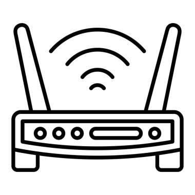 Yönlendirici Simgesi, Basit Siyah ve Beyaz Vektör İllüstrasyonu