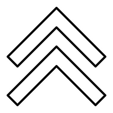 Çift Sembol Simgesi, Basit Siyah ve Beyaz Vektör İllüstrasyonu