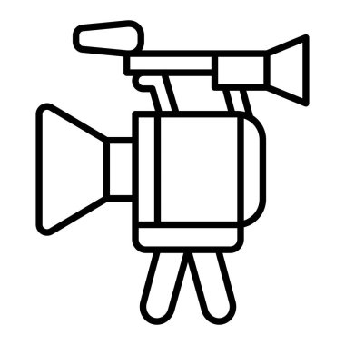 Kayıt Simgesi, Basit Siyah ve Beyaz Vektör İllüstrasyonu