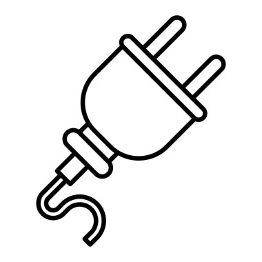 Simge Simgesi, Basit Siyah ve Beyaz Vektör İllüstrasyonu