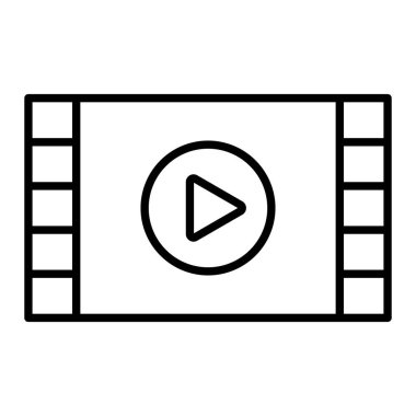 Simge Çal, Basit Siyah ve Beyaz Vektör İllüstrasyonu