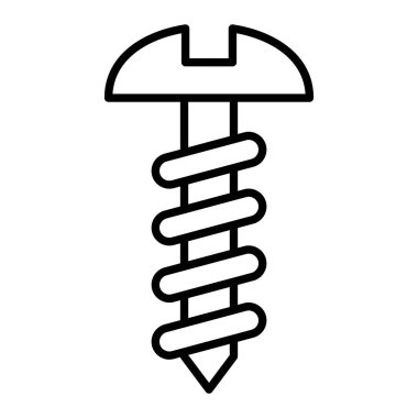 Boş ver Simgeyi, Basit Siyah ve Beyaz Vektör İllüstrasyonu