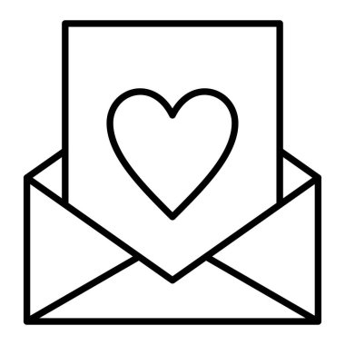 E- posta Simgesi, Basit Siyah ve Beyaz Vektör İllüstrasyonu