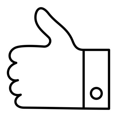 Simge gibi, Basit Siyah ve Beyaz Vektör İllüstrasyonu