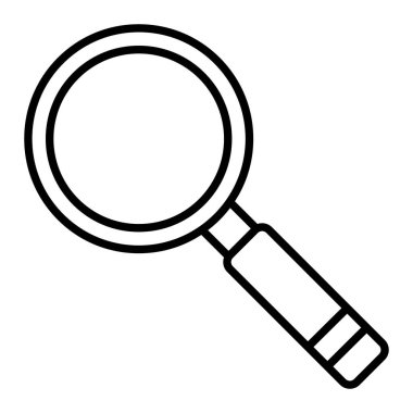 Simge Ara, Basit Siyah ve Beyaz Vektör İllüstrasyonu