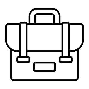 Evrak Dosyası Simgesi, Basit Siyah ve Beyaz Vektör İllüstrasyonu