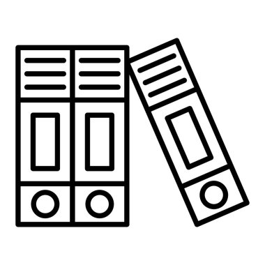 Bağlayıcı Simgesi, Basit Siyah ve Beyaz Vektör İllüstrasyonu