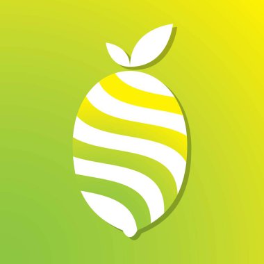 Limon logo şablonu vektör ikonu tasarımı