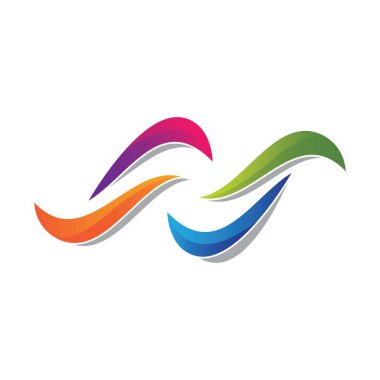 N harfi Logo iş şablonu vektör simgesi