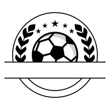 Futbol logo vektör simgesi