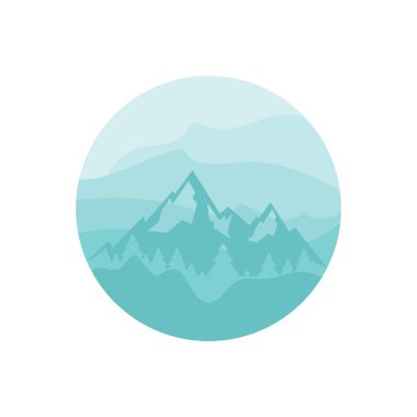 Dağ logosu şablon tasarımı