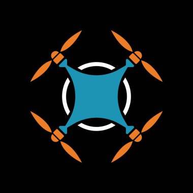 Drone logo şablon tasarımı
