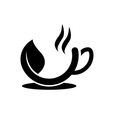 Kahve fincanı Logo Şablon vektör tasarımı