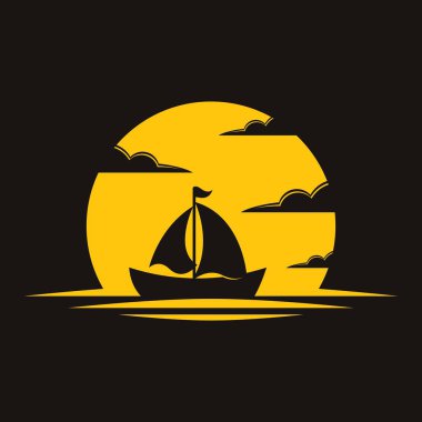 Tekne logosu şablon tasarımı