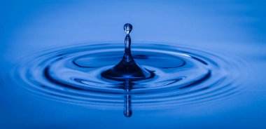 Su damlası ve su yüzeyinde dalgalanmalar