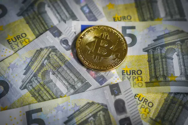 Fiziksel bitcoin 'in konsept resmi