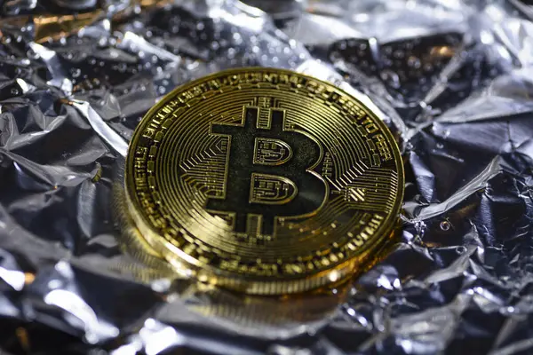 Fiziksel bitcoin 'in konsept resmi