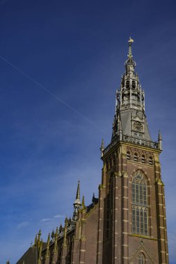 Schagen, Hollanda. 29 Temmuz 2024. Schagen 'in merkezindeki kilise.