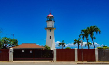 Honolulu, Ohau, Hawaii. Diamond Head yakınlarındaki deniz feneri. 17 Haziran 2023