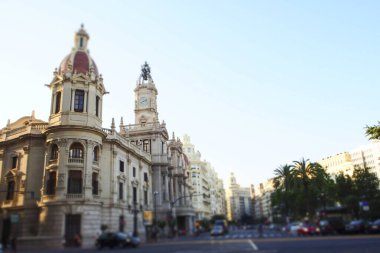Valencia, Spanien, Ayuntamiento Meydanı. 27 Temmuz 2015