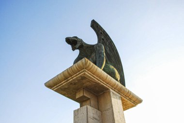 Valencia, İspanya. Ponte de Regne 'nin gotik figürü. 4 Haziran 2010