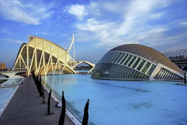 Valencia, Spain.  Ciudad de las Artes y Ciencias.Hemisferic Juni 19, 2010 clipart