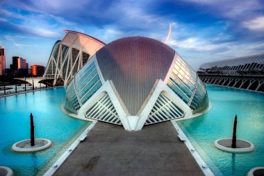 Valencia, İspanya. Ciudad de las Artes y Ciencias.Hemisferic Juni 5, 2010, 2010