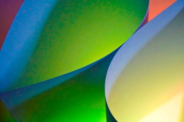 Kağıt çarşafların çok renkli makro fotoğrafları