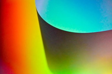 Kağıt çarşafların çok renkli makro fotoğrafları