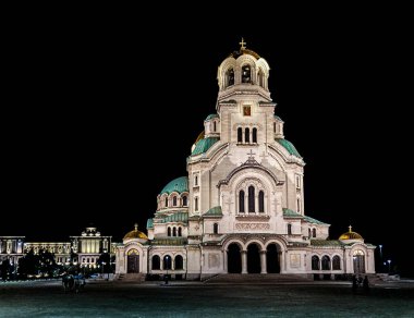 Sofya, Bulgaristan. 19 Ağustos 2024 Alexander Nevsky Memorial Kilisesi