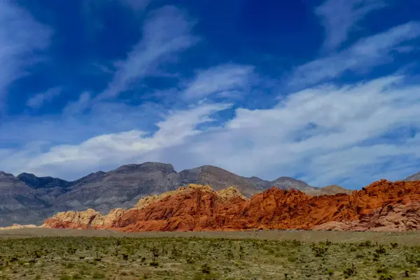Nevada, Amerika. Las Vegas yakınlarındaki Kızıl Kaya Kanyonu 'nun manzarası.