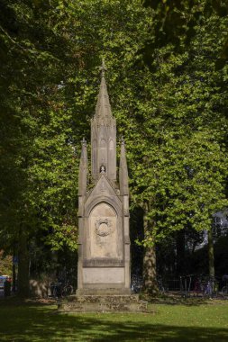 Aurich , East Frisia , Lower Saxony, Germany. Memorial to the fallen of the German-French War 1870-71 . October 4th, 2024 clipart