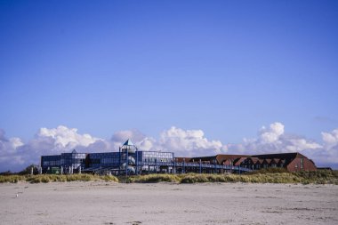 Norddeich, Norddeich 'te. 7 Ekim 2024, Doğu Frizya, Almanya. Gastronomi Konuk Evi 