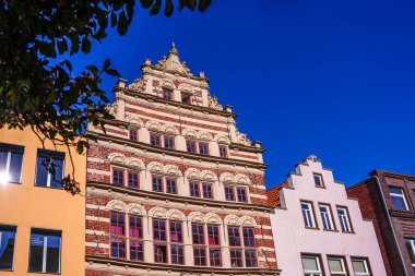 Norden ,East Frisia, Germany. Facade of an old typical building in the center. October 5th, 2024 clipart