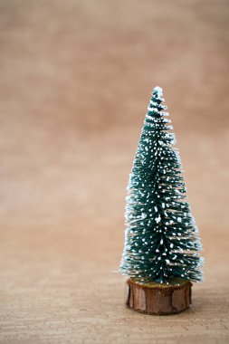 İzole edilmiş mini noel ağacı kavramı