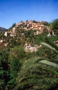 Mayorka, İspanya. Mallorca 'nın Tramuntama dağlarındaki Deja manzarası.