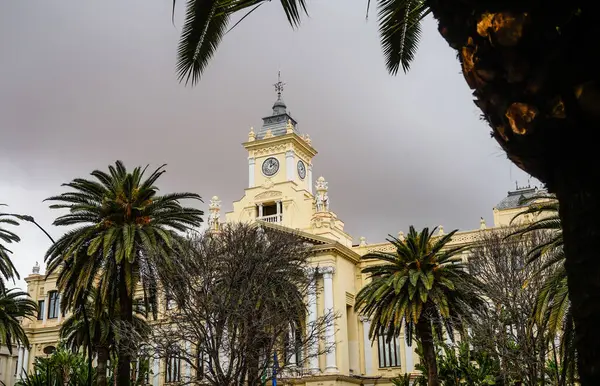 Malaga, Endülüs, Costa de Sol, İspanya. Malaga Belediye Binası. 7 Mart 2025