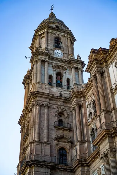 Malaga, Costa del Sol, Andalisia, İspanya. Malaga Katedrali 'nin mimari fotoğrafçılığı. 15 Mart 2025