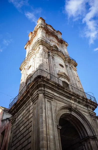Malaga, Endülüs, Costa de Sol, İspanya. Malaga Katedrali 'nin mimari fotoğrafı. 8 Mart 2025